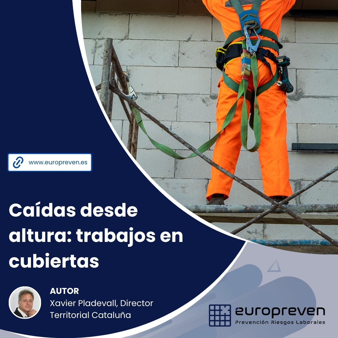 Caídas desde altura: trabajos en cubiertas